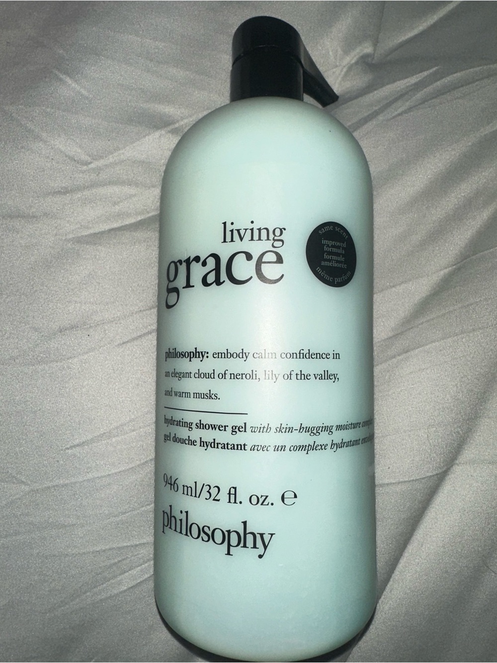 philosophy Living Grace Hydrating Shower Gel Jumbo 32 fl oz NEW